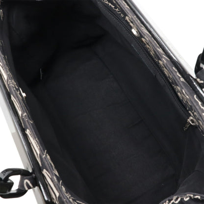 Chanel Black Canvas Camellia