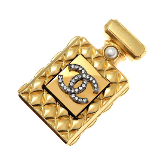 Chanel Gold Gold Plated Brooch