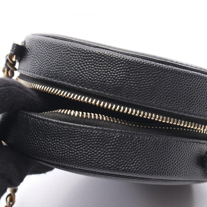 Chanel Black Leather Cc Filigree