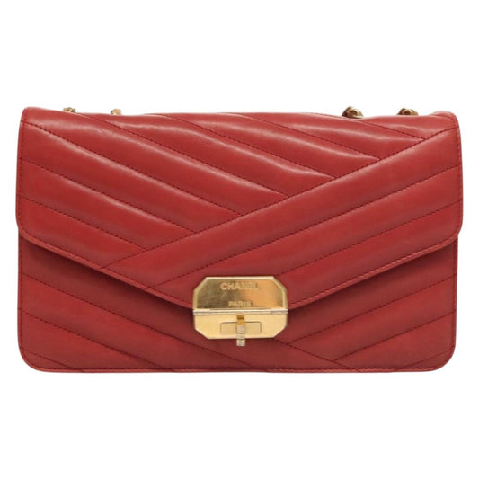 Chanel Red Leather 2,55