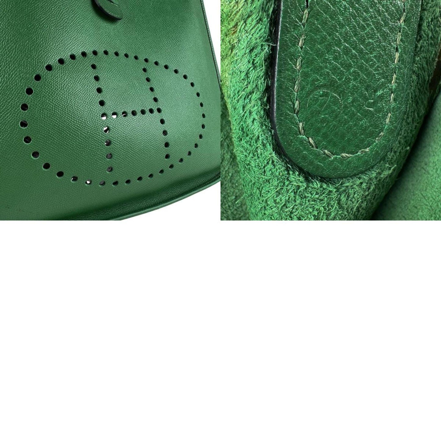 Hermès Green Leather Evelyne