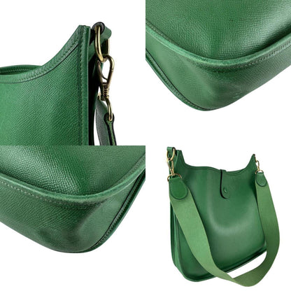 Hermès Green Leather Evelyne