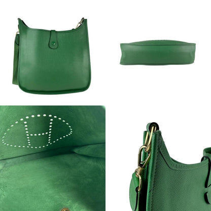 Hermès Green Leather Evelyne