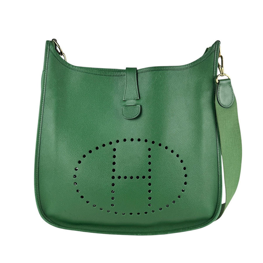 Hermès Green Leather Evelyne