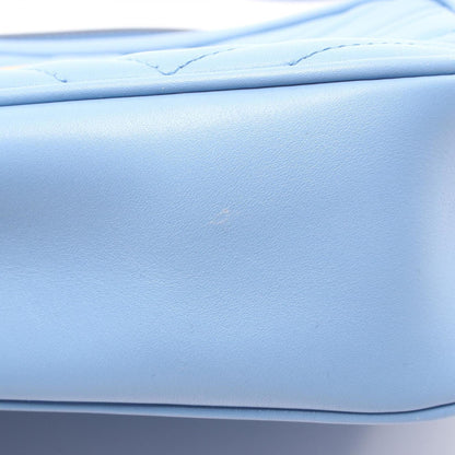 Gucci Blue Leather Gg Marmont