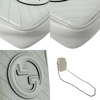 Gucci White Leather Shoulder