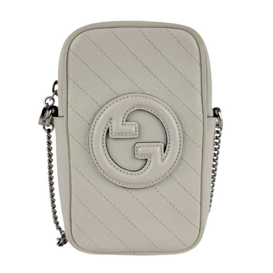 Gucci White Leather Shoulder