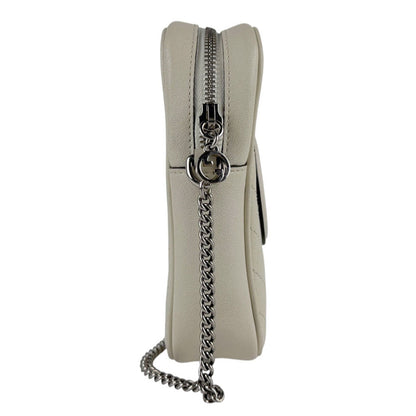 Gucci White Leather Shoulder