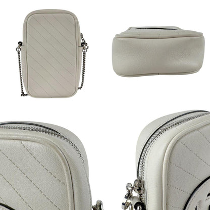 Gucci White Leather Shoulder