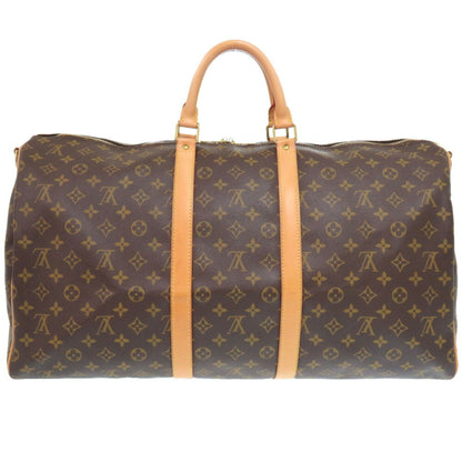 Louis Vuitton Brown Canvas Keepall Bandoulière 55