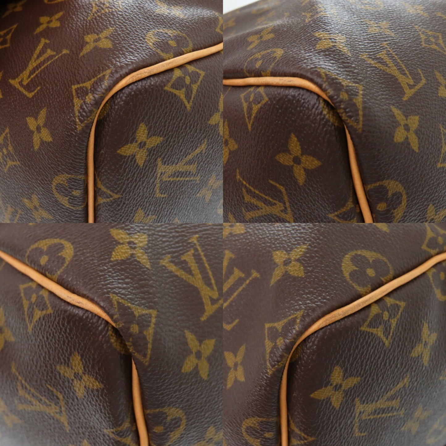Louis Vuitton Brown Canvas Keepall Bandoulière 55