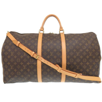 Louis Vuitton Brown Canvas Keepall Bandoulière 55
