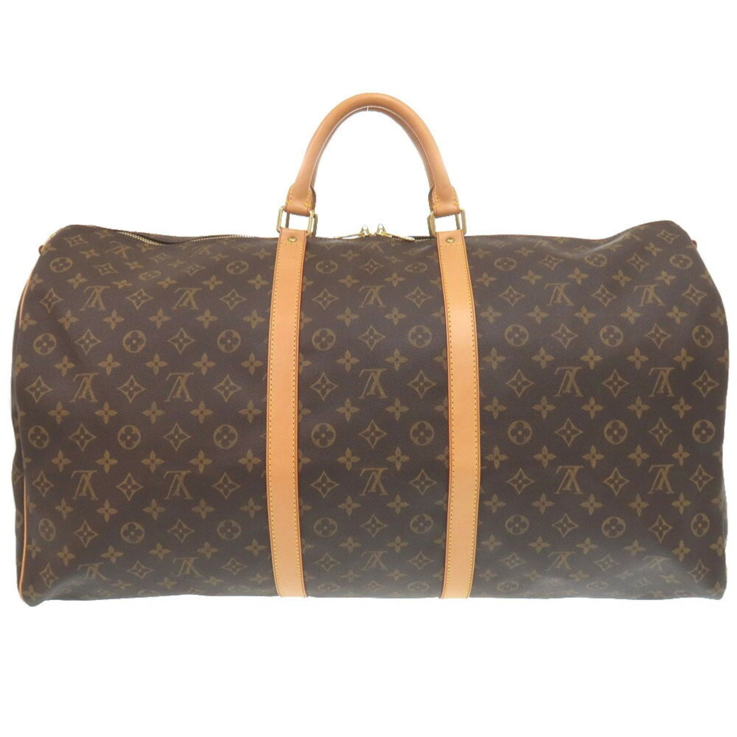 Louis Vuitton Brown Canvas Keepall Bandoulière 60