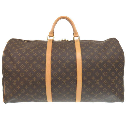 Louis Vuitton Brown Canvas Keepall Bandoulière 60