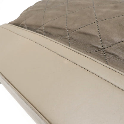 Chanel Gray Leather Gabrielle