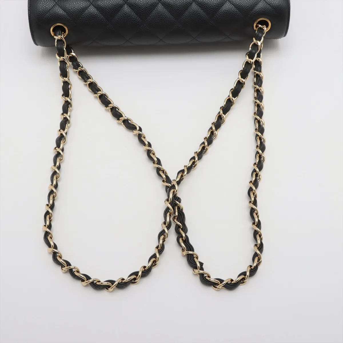 Chanel Black Leather Double Flap