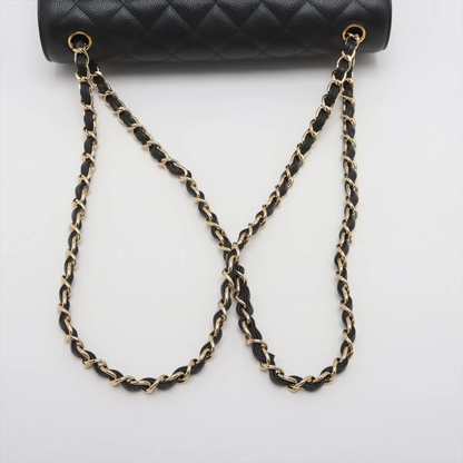 Chanel Black Leather Double Flap