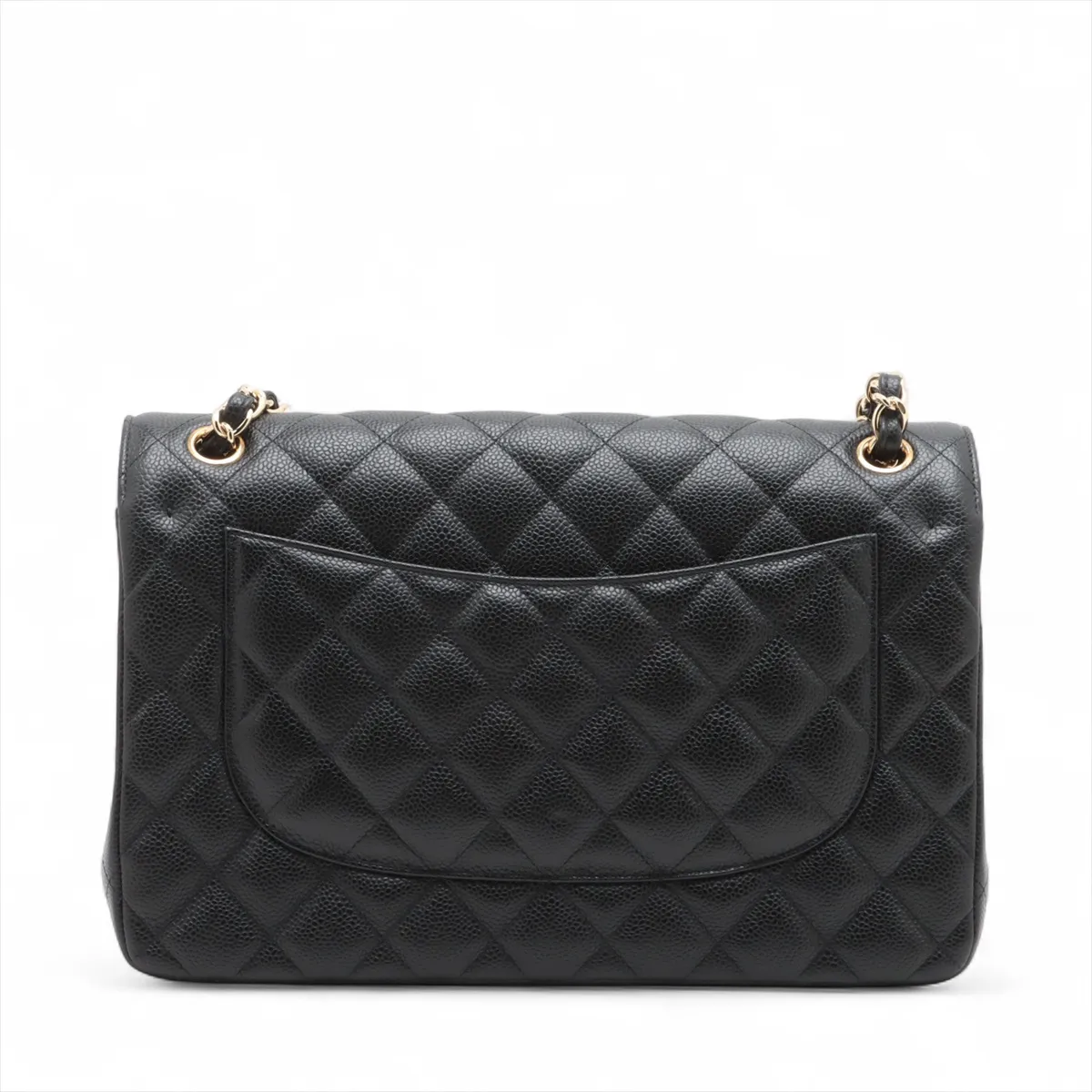 Chanel Black Leather Double Flap