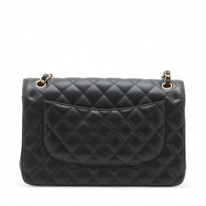 Chanel Black Leather Double Flap