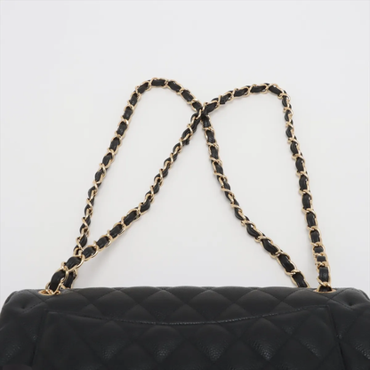Chanel Black Leather Double Flap