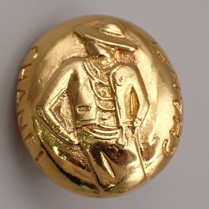 Chanel Gold Gold Plated Earring