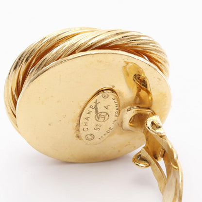Chanel Gold Gold Plated Earring