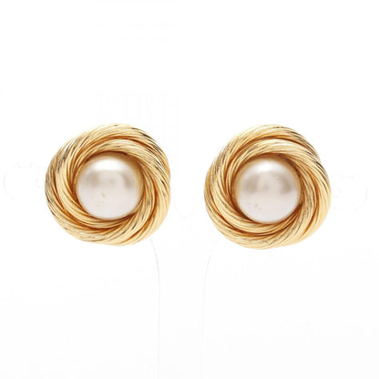Chanel Gold Gold Plated Earring