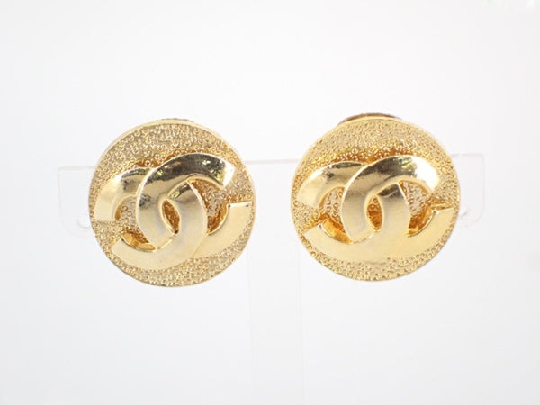 Chanel Gold Gold Plated Coco Mark