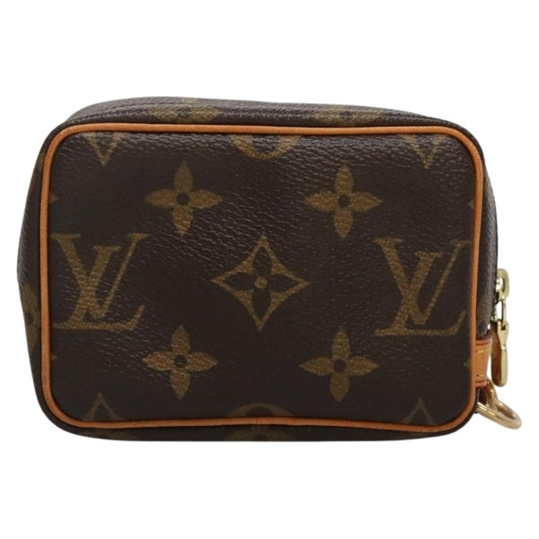 Fendi Black Canvas, Leather Clutch