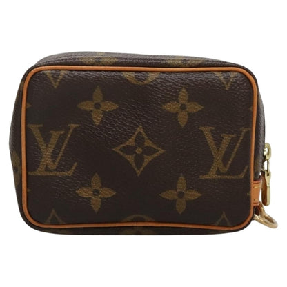 Fendi Black Canvas, Leather Clutch