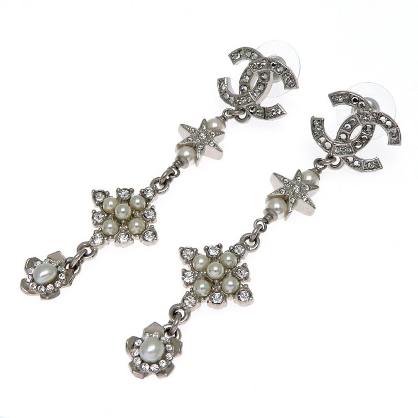 Chanel Silver Metal Coco Mark