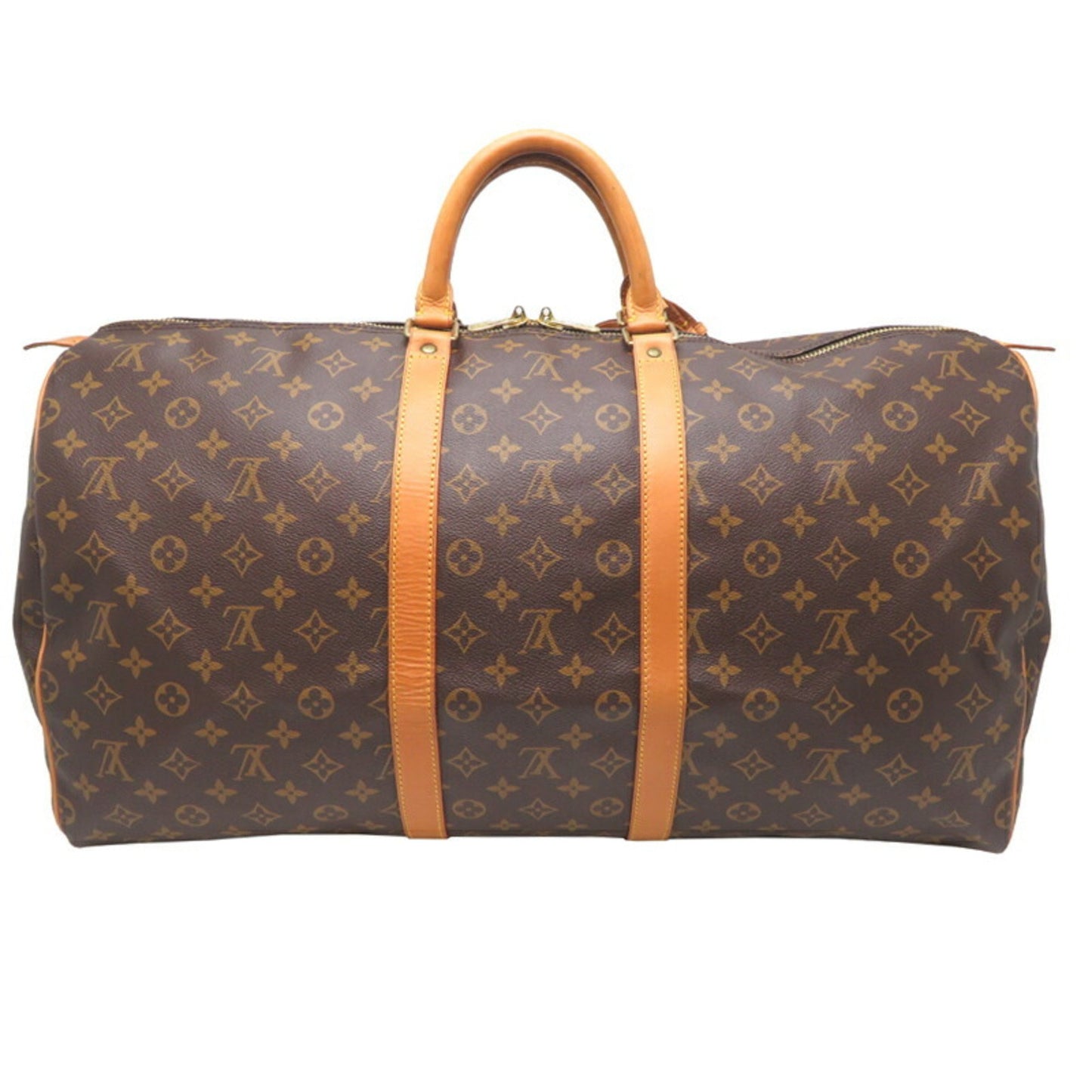 Louis Vuitton Brown Canvas Keepall 55