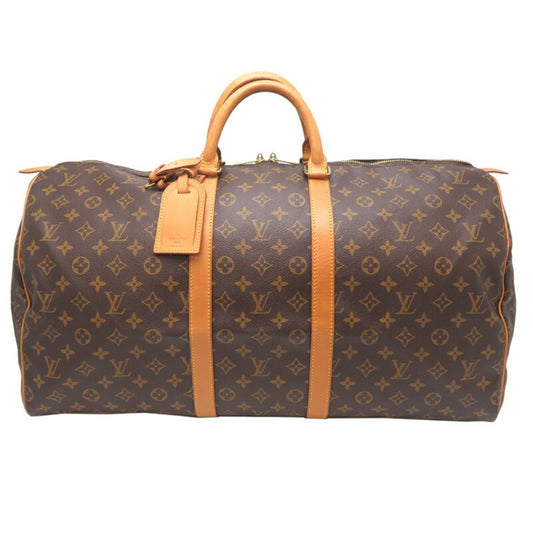 Louis Vuitton Brown Canvas Keepall 55