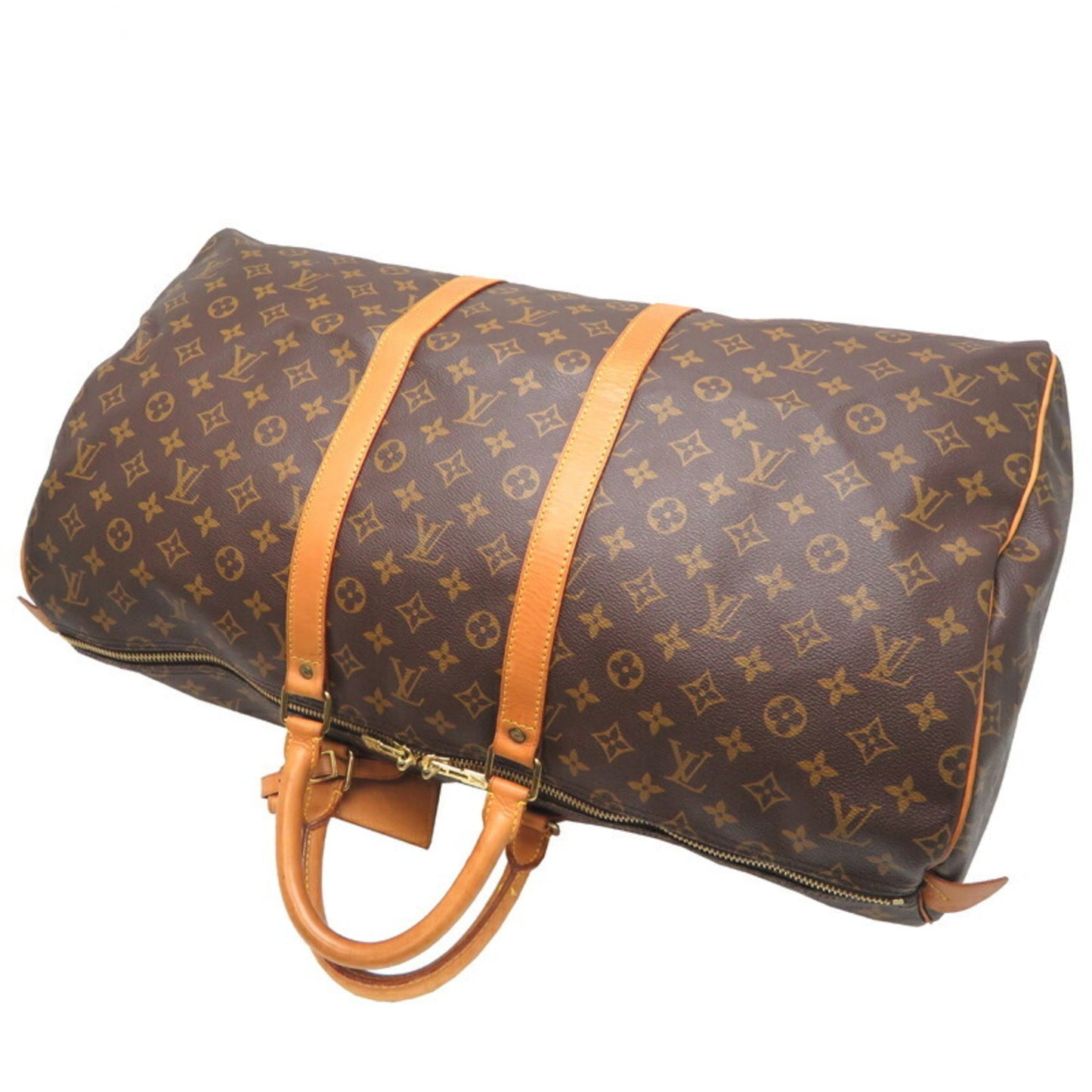 Louis Vuitton Brown Canvas Keepall 55