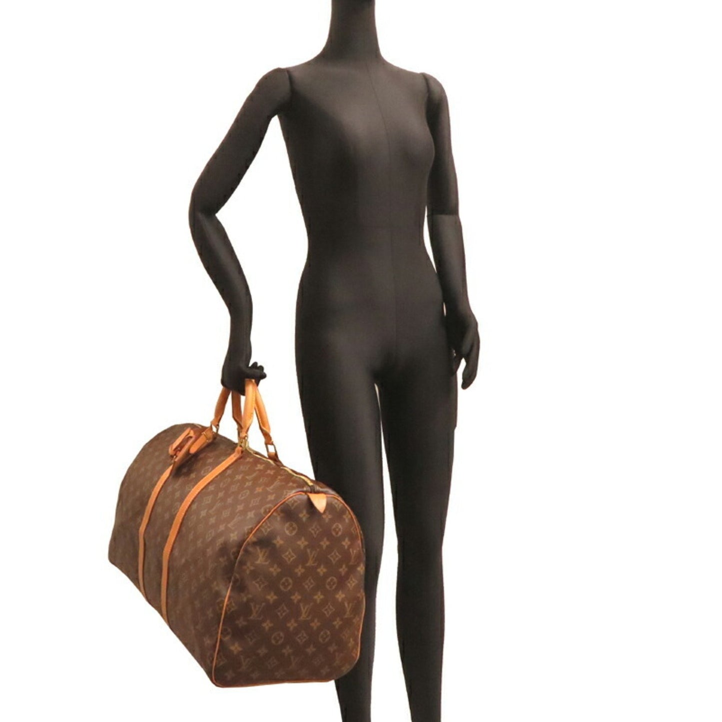 Louis Vuitton Brown Canvas Keepall 55
