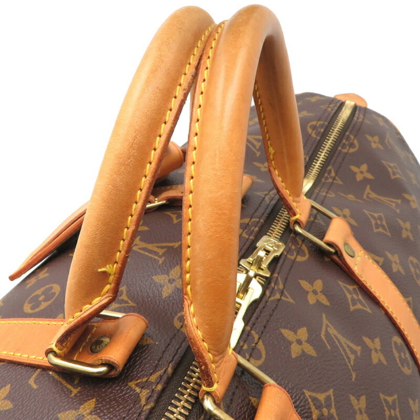 Louis Vuitton Brown Canvas Keepall 55