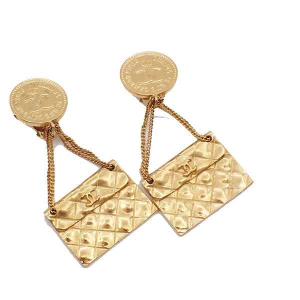 Chanel Black Gold Plated Coco Mark
