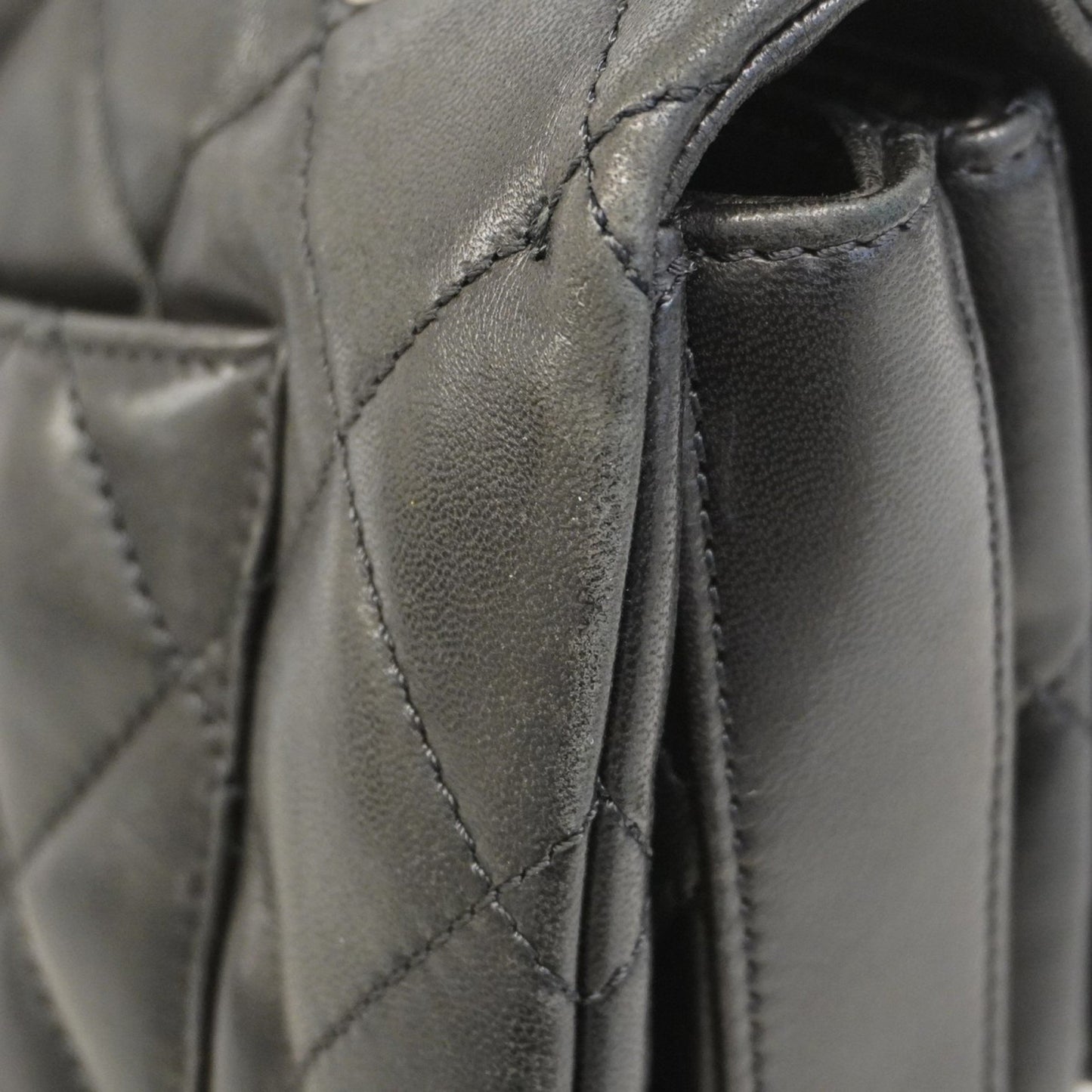 Chanel Black Leather Single Flap