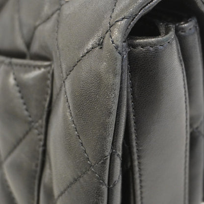 Chanel Black Leather Single Flap