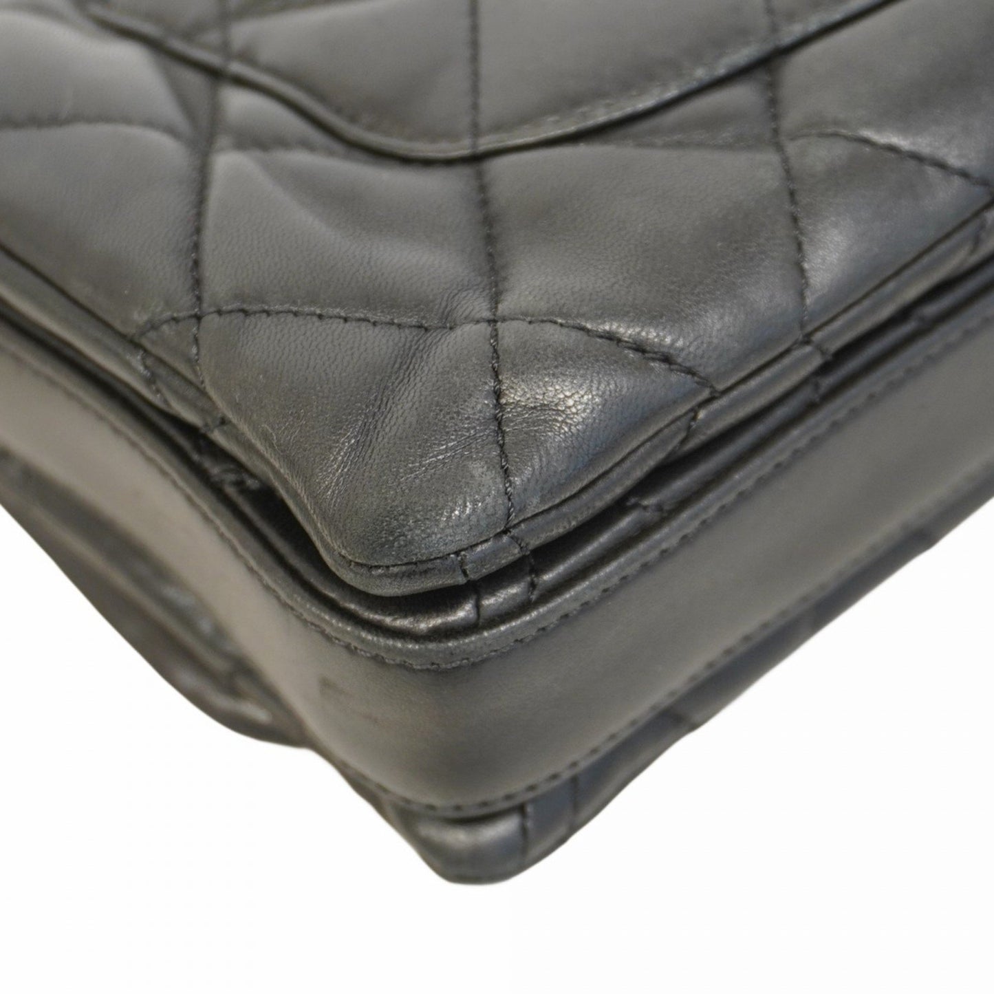Chanel Black Leather Single Flap