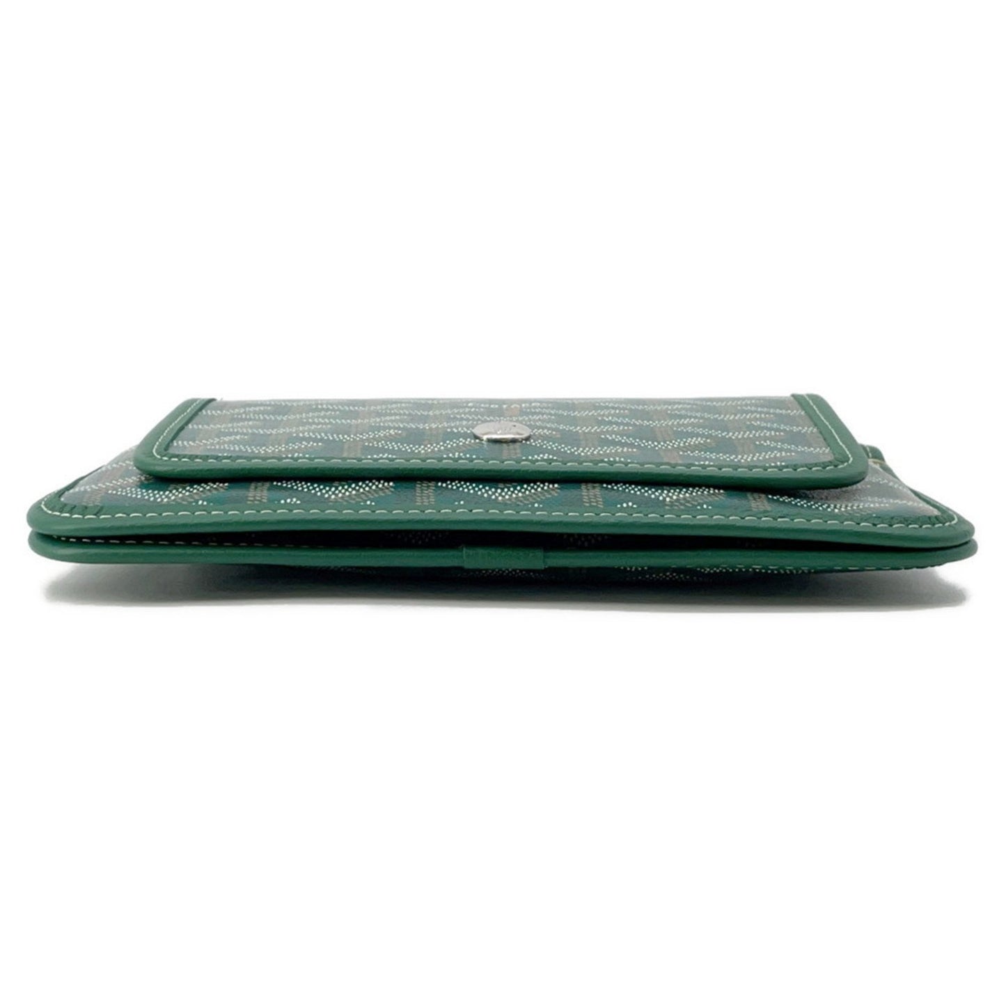 Goyard Green Canvas, Leather Shoulder