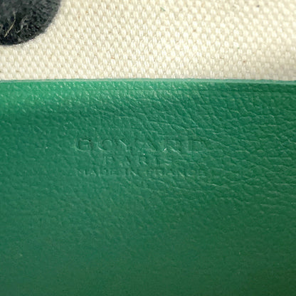 Goyard Green Canvas, Leather Shoulder