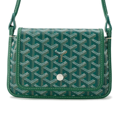 Goyard Green Canvas, Leather Shoulder