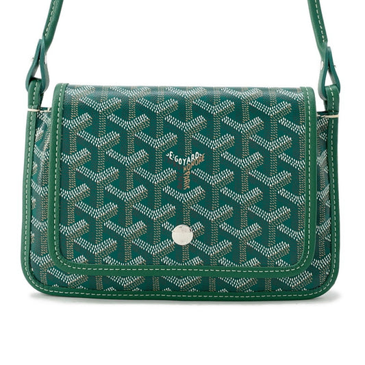 Goyard Green Canvas, Leather Shoulder