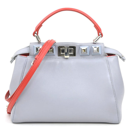 Fendi Purple Leather Peekaboo