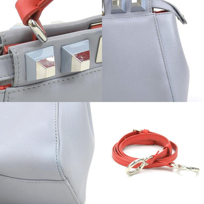 Fendi Purple Leather Peekaboo