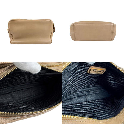 Prada Brown Leather Vitello Phenix