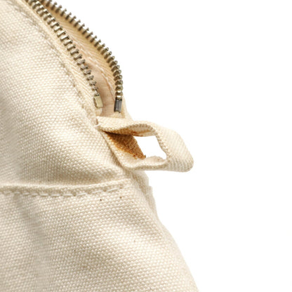 Hermès White Canvas Bolide