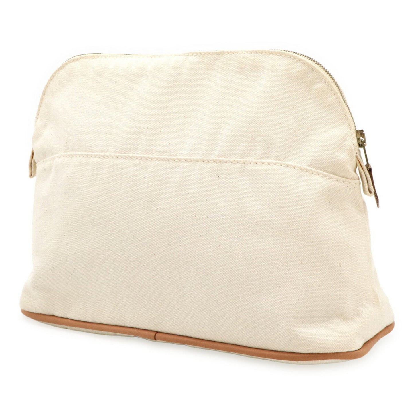 Hermès White Canvas Bolide