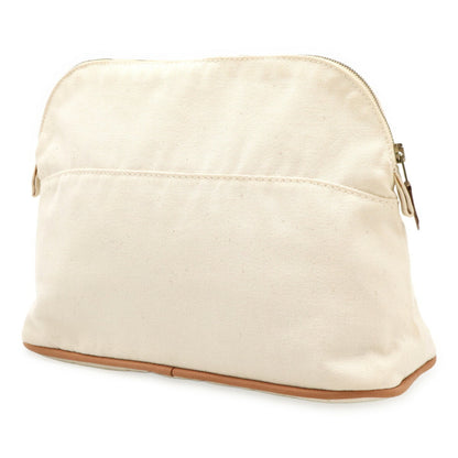 Hermès White Canvas Bolide